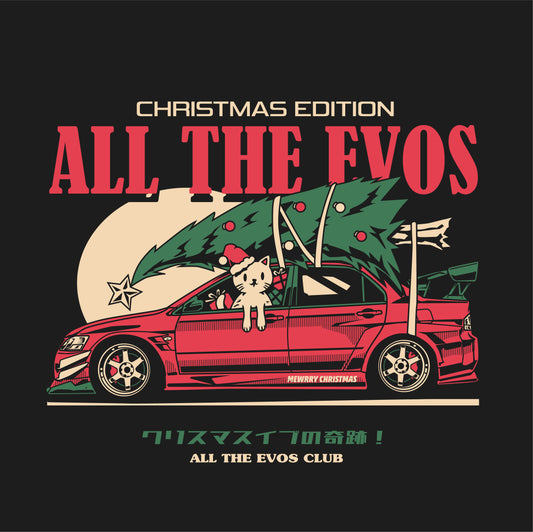 All The Evos Christmas Decal